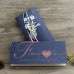 Blue Traditional Wedding Invitations Pocket